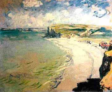 Claude Monet Beach in Pourville France oil painting art